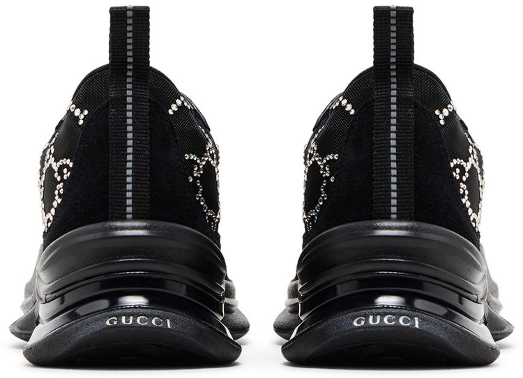 Gucci Wmns Run Sneaker GG Crystal   Black