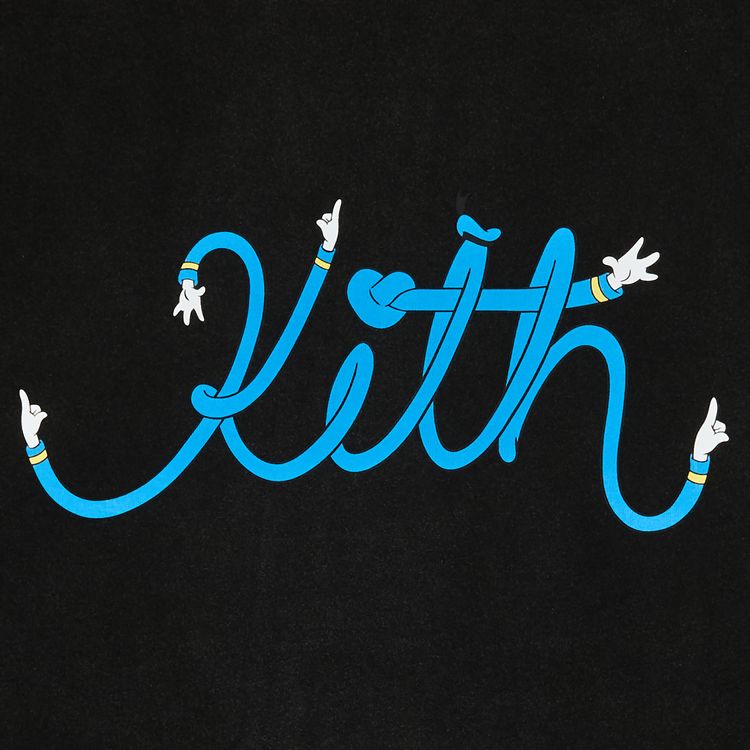 Kith x Disney Donald Duck Arms Vintage Tee Black