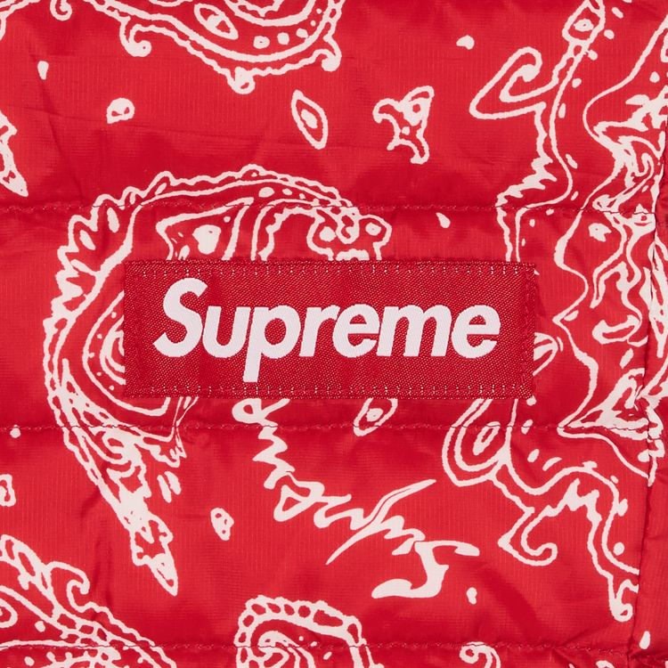 Supreme Micro Down Pant Red Paisley