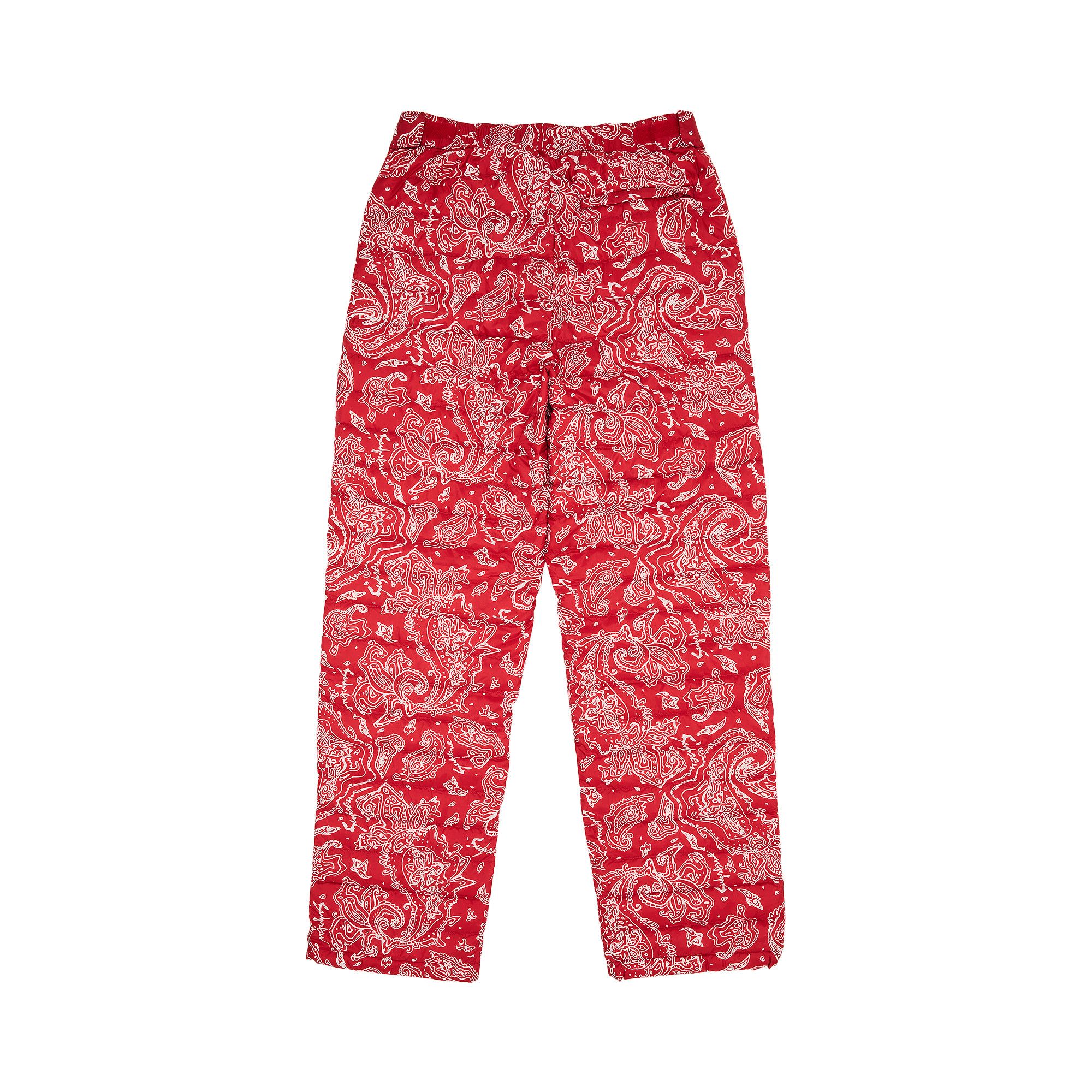 Buy Supreme Micro Down Pant 'Red Paisley' - FW22P66 RED PAISLEY | GOAT