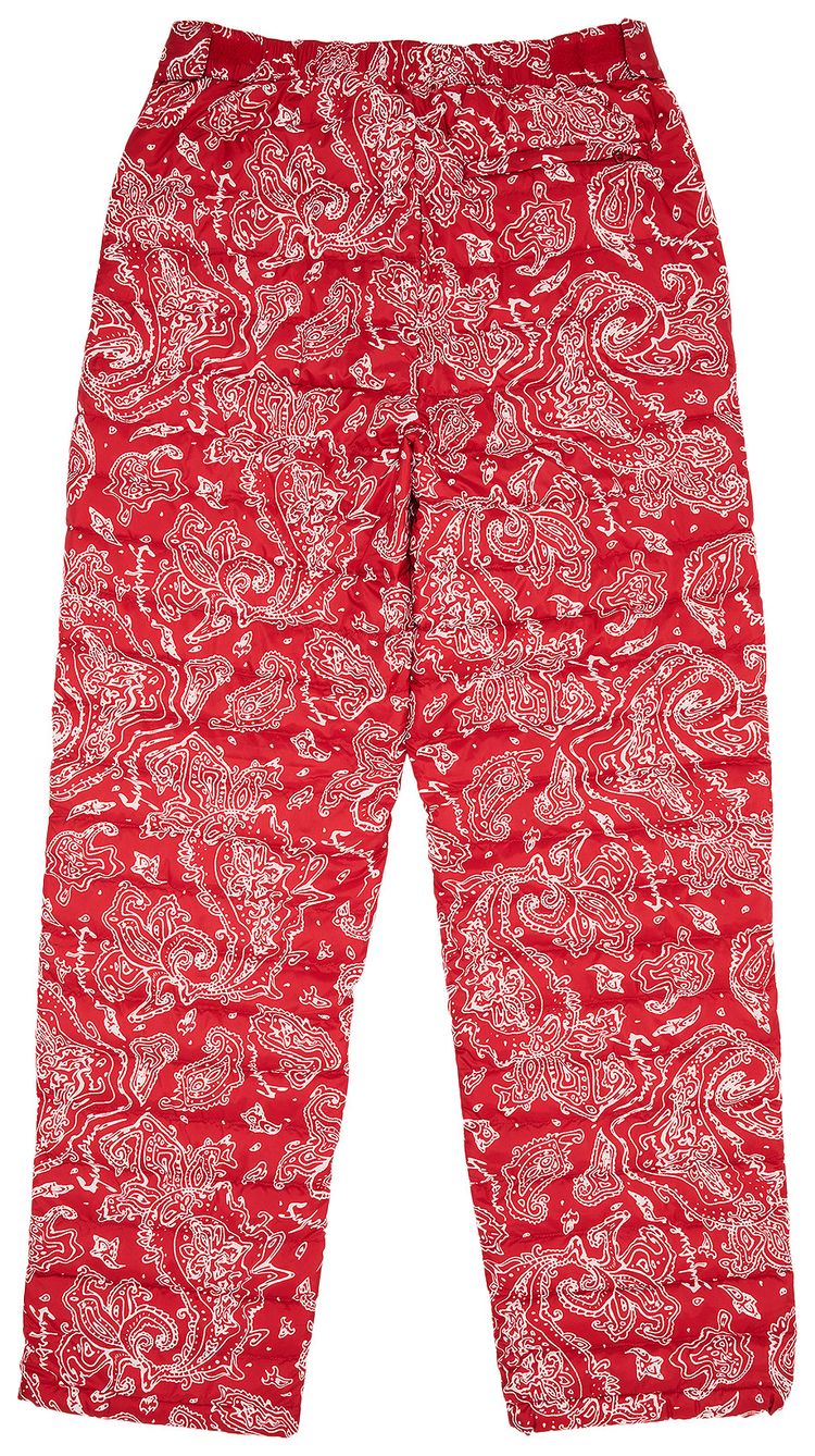 Supreme Micro Down Pant Red Paisley