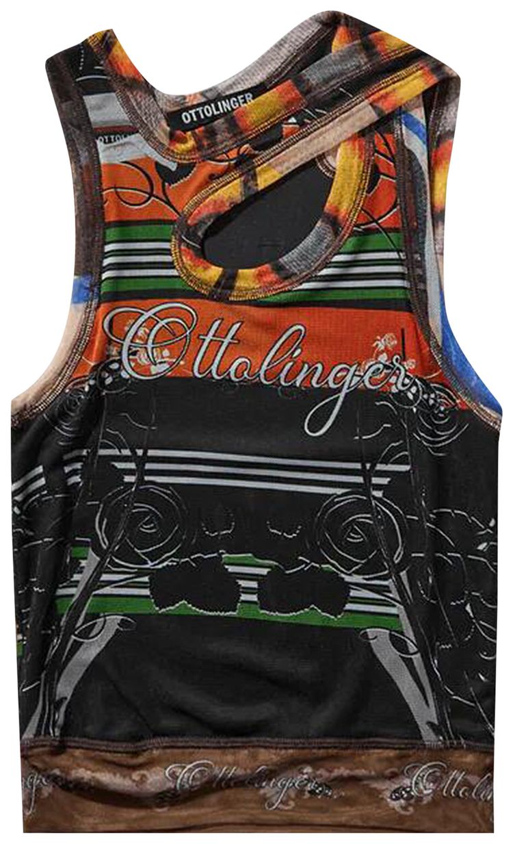 Ottolinger Mesh Tank Top Polo Print