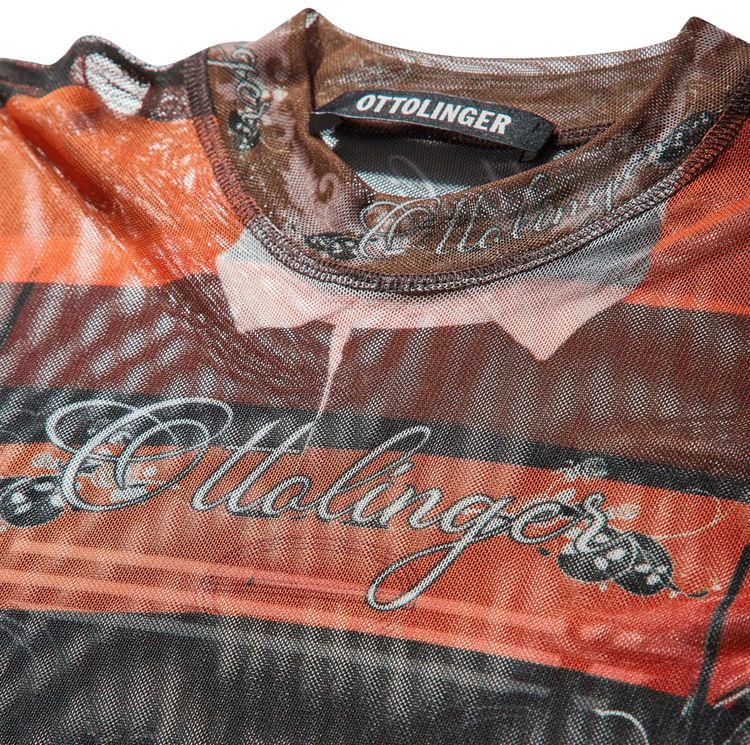 Ottolinger Mesh T Shirt Polo Print