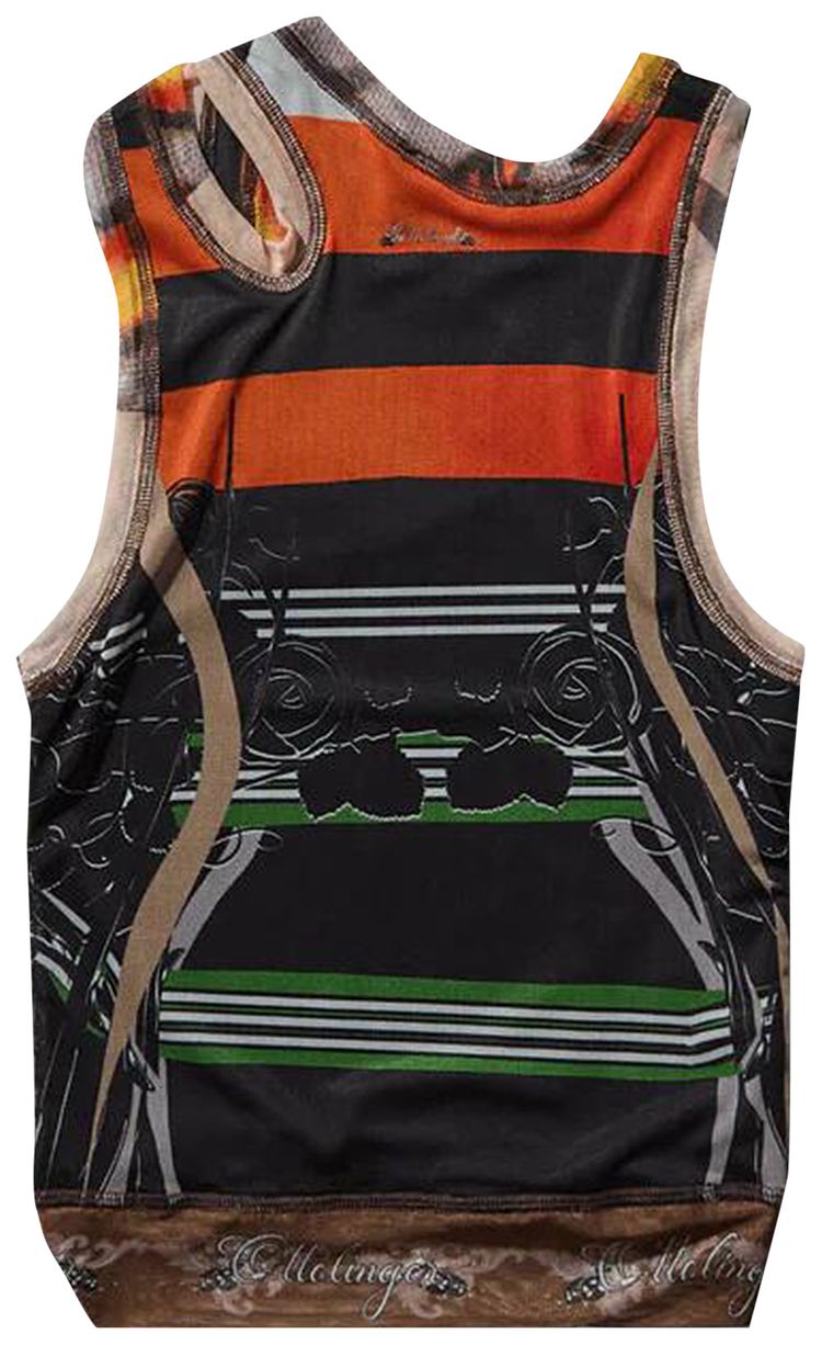Ottolinger Mesh Tank Top Polo Print