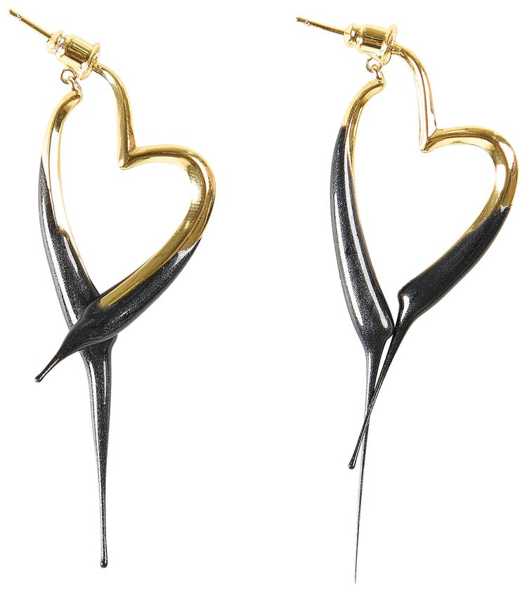 Ottolinger Heart Earring GoldBlack
