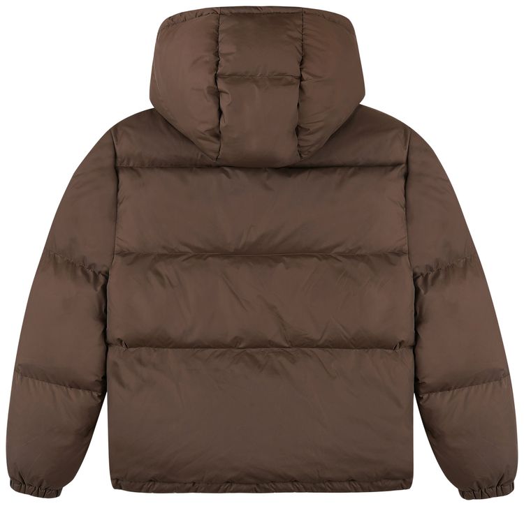 Sporty  Rich Crown Puffer Jacket ChocolateTan