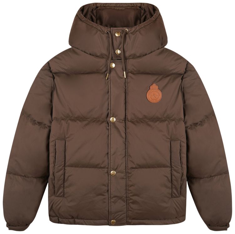 Sporty  Rich Crown Puffer Jacket ChocolateTan