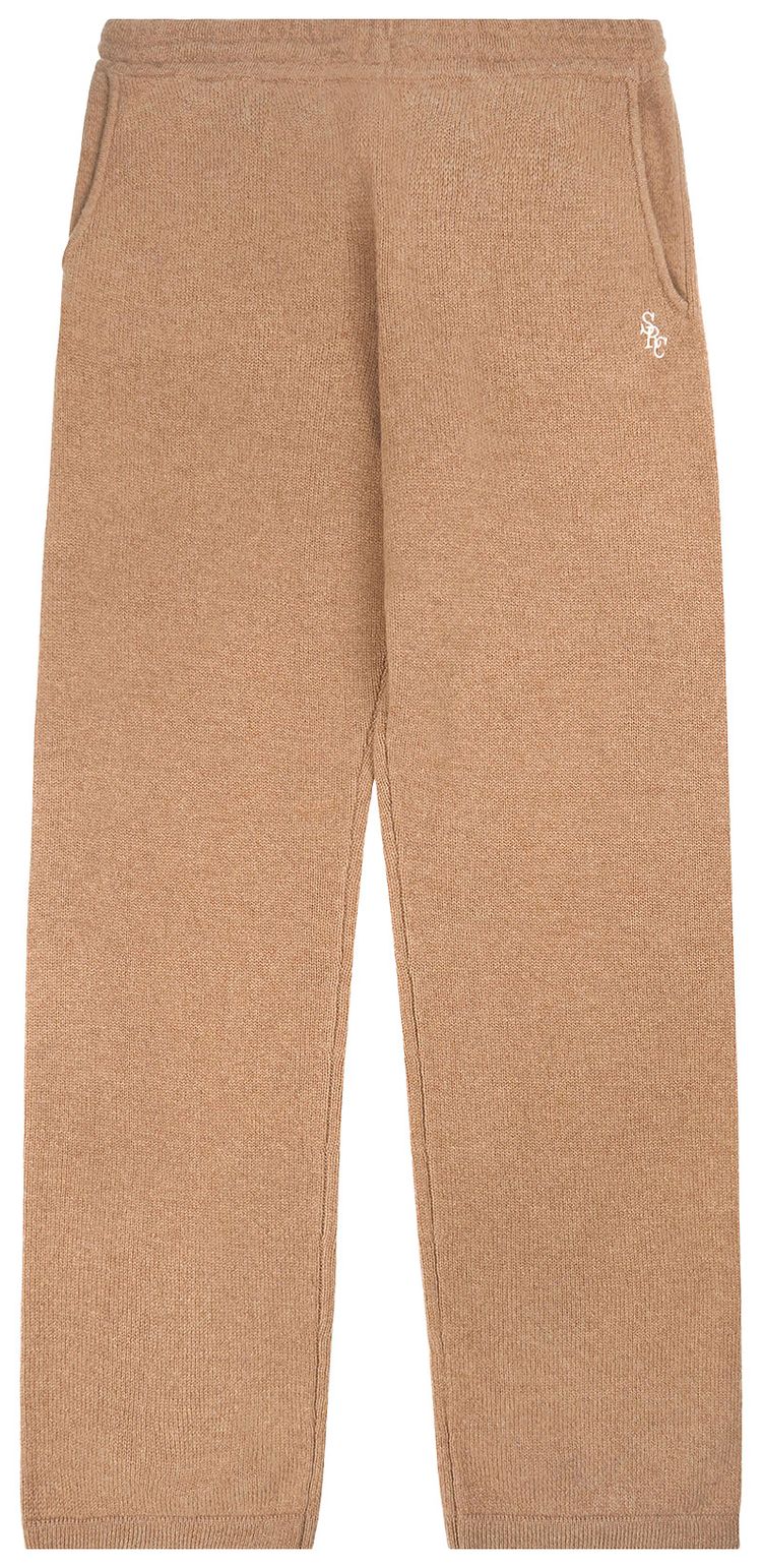 Sporty  Rich SRC Cashmere Trousers CamelWhite