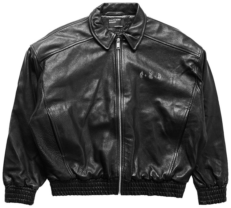 Enfants Riches Deprimes Painters Wives Leather Library Jacket Black