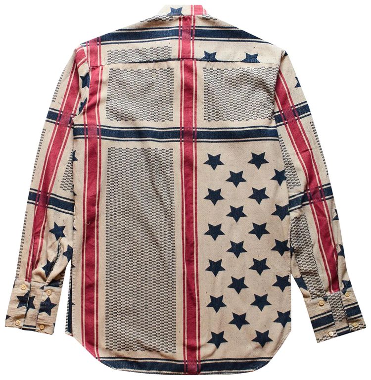 424 American Flag Print Tunic Multicolor