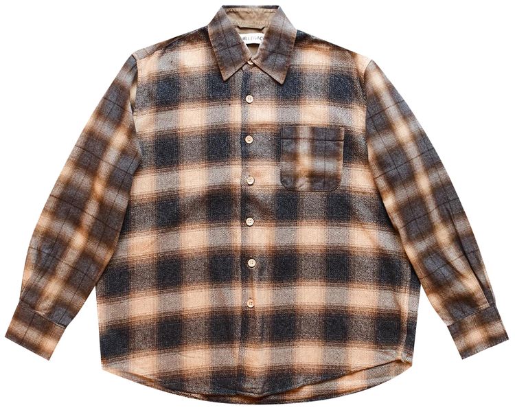 Our Legacy Check Plaid Above Shirt Beige