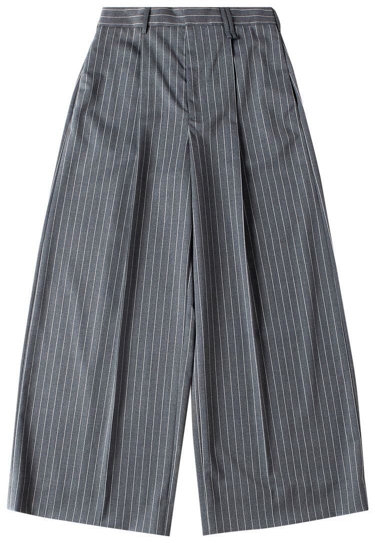 Simone Rocha Pleated Wide Leg Trouser Grey