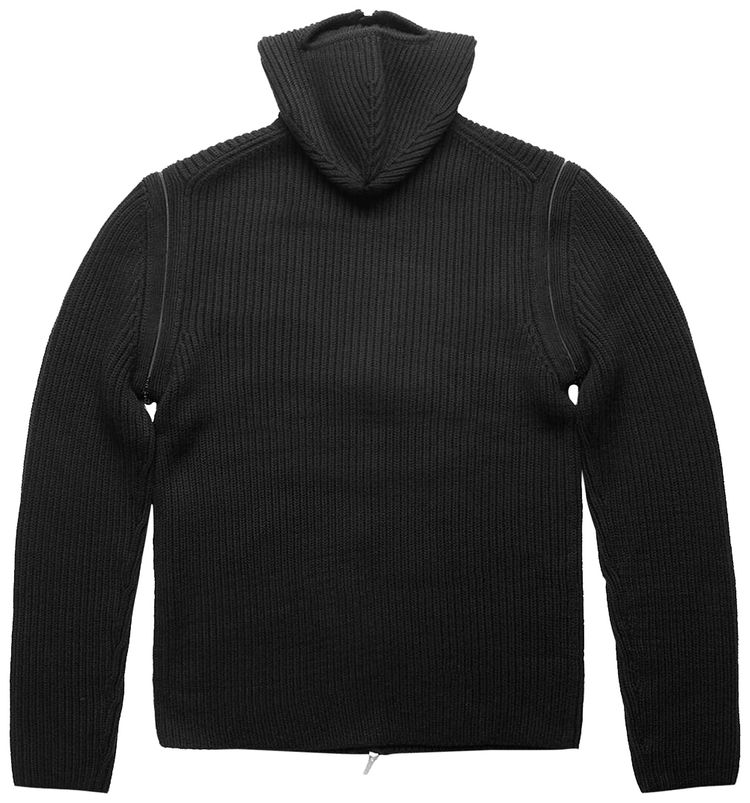 Helmut Lang Safety Balaclava Hoodie Black