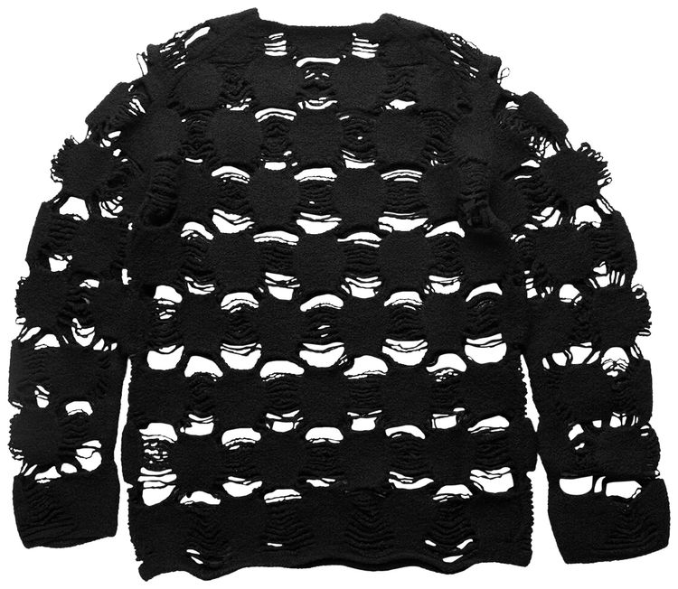 Comme des Garcons Homme Plus Open Knit Sweater Black