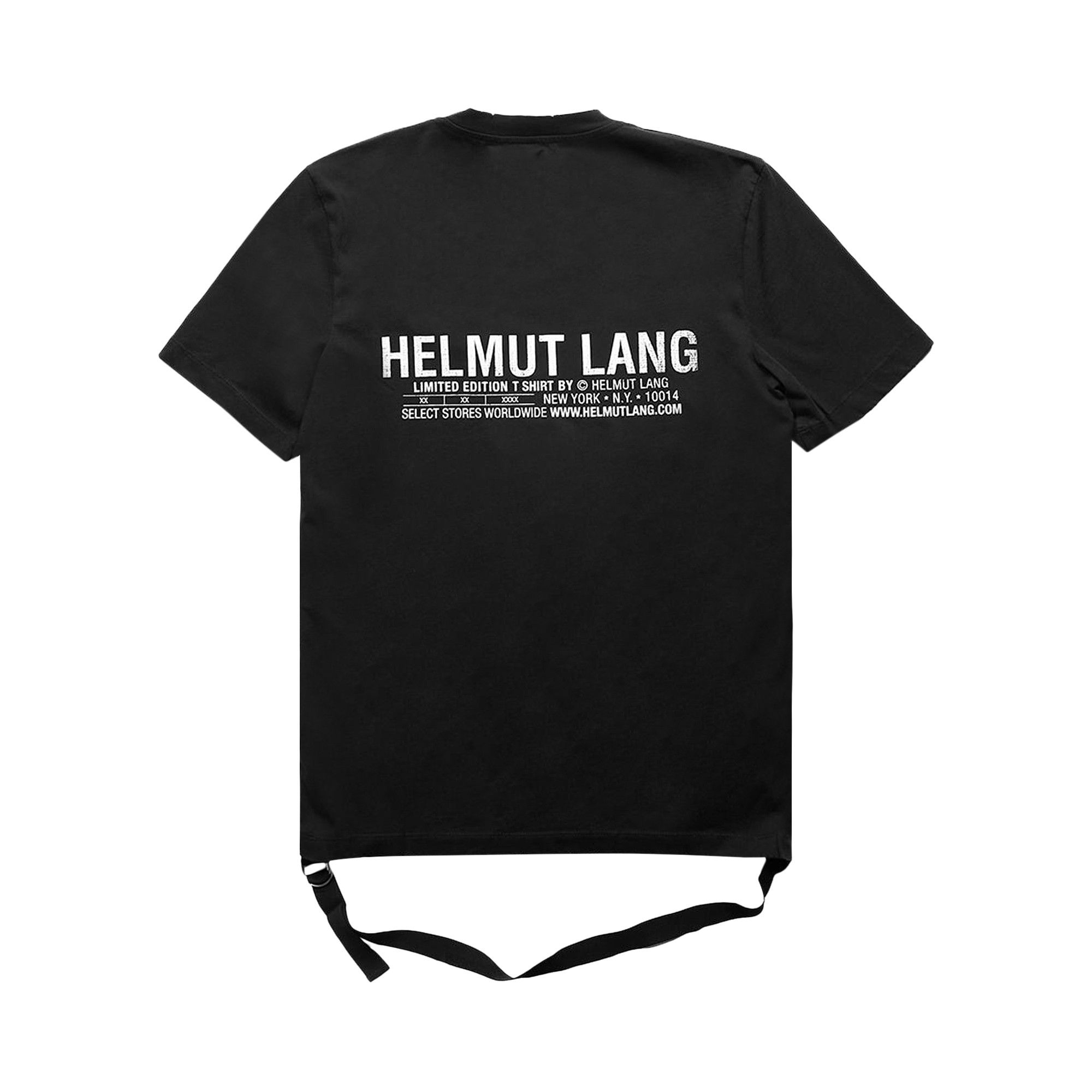 【関税込み】Helmut Lang ブラック New York Seatbelt Tシャツ Black 'New York' Seatbelt T-shirt by Helmut Lang on Sale