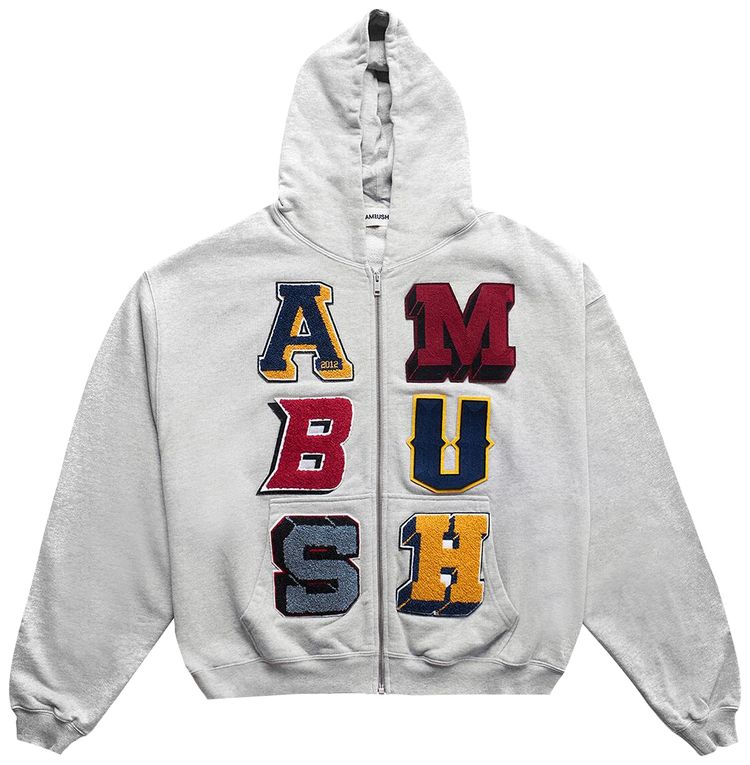 Ambush Zip Up Hoodie Grey