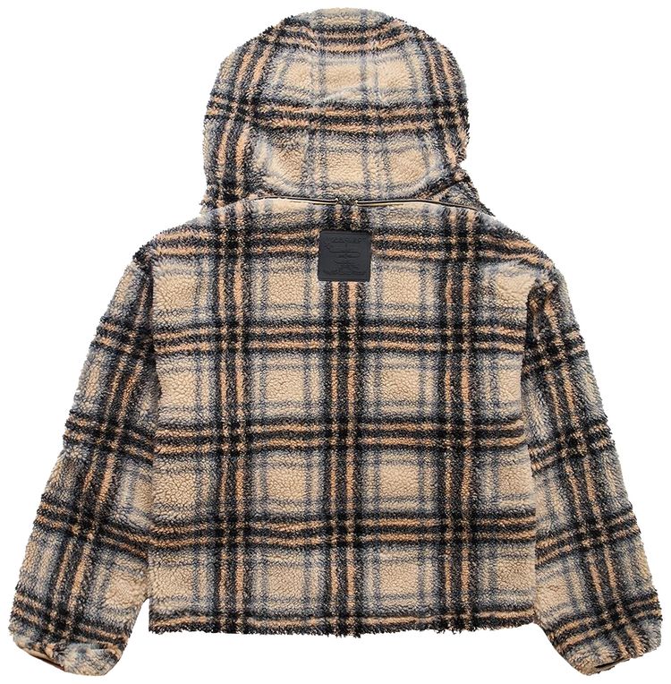 YProject Fleece Pullover Hoodie BeigeBlack