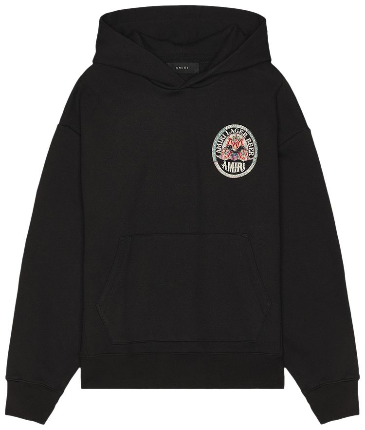Amiri Eagle Oversized Hoodie Black