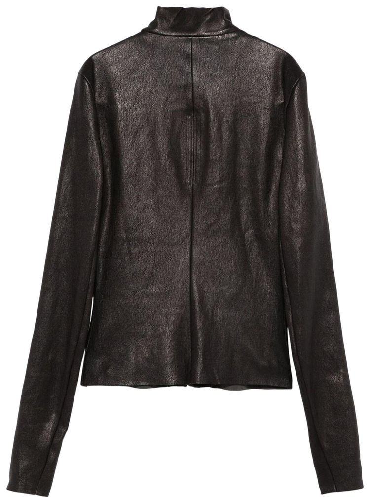 Rick Owens Leather Gary Jacket Black