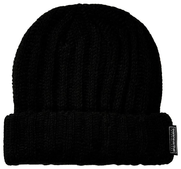 thisisneverthat Low Gauge Ribbed Beanie Black