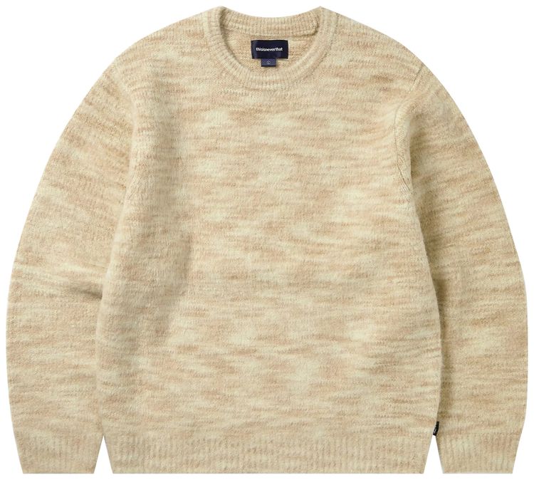 thisisneverthat Static Knit Sweater Beige