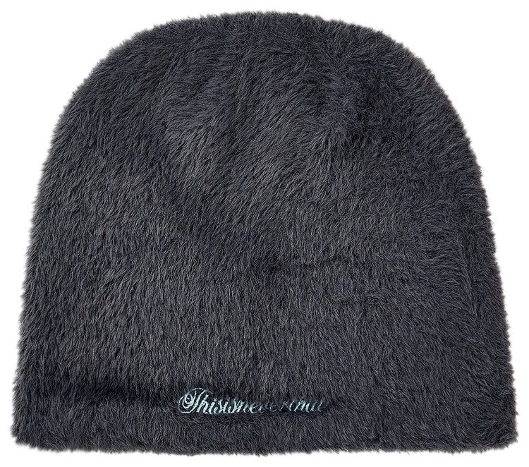 thisisneverthat Shaggy No Cuff Beanie Charcoal