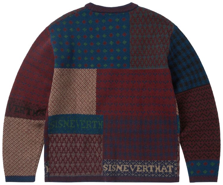 thisisneverthat Block Knit Long Sleeve Multicolor