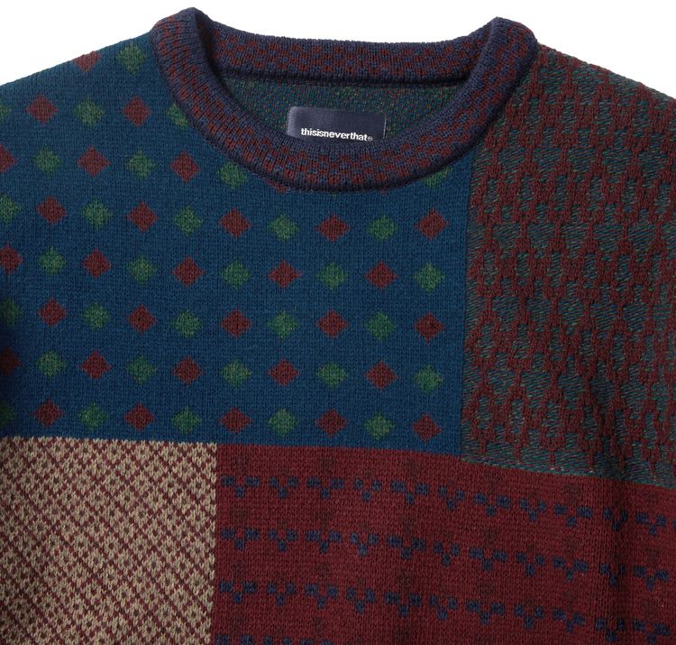 thisisneverthat Block Knit Long Sleeve Multicolor