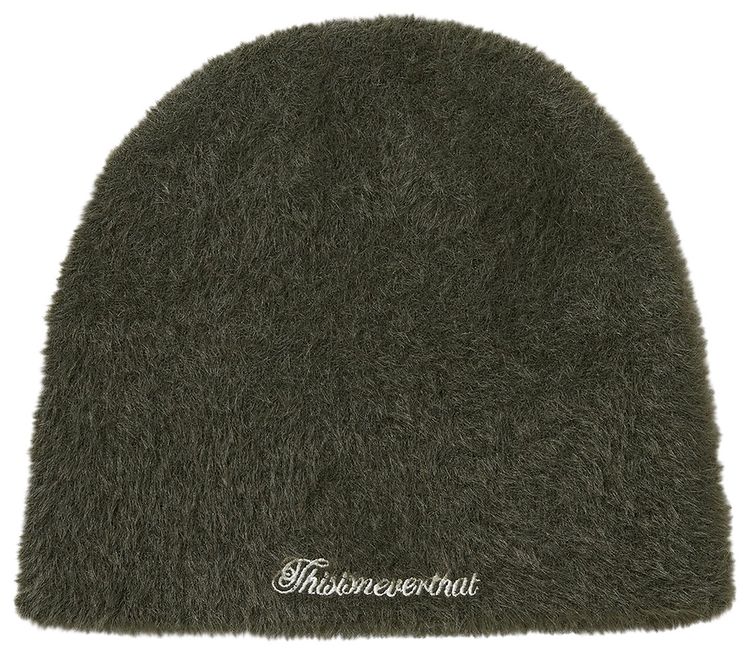thisisneverthat Shaggy No Cuff Beanie Olive