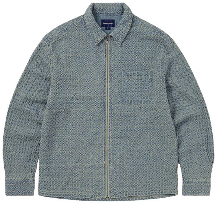 thisisneverthat Damaged Denim Shirt Washed Blue