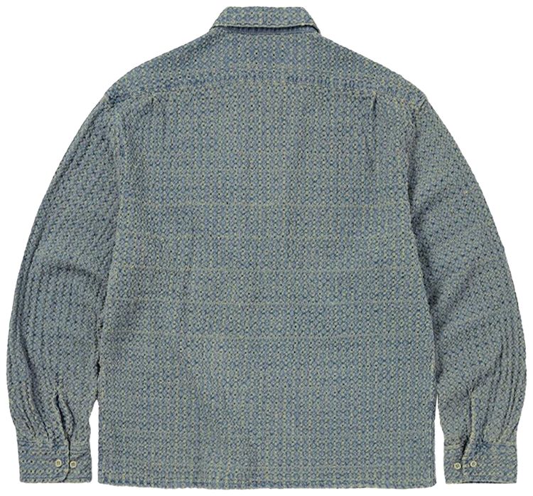 thisisneverthat Damaged Denim Shirt Washed Blue