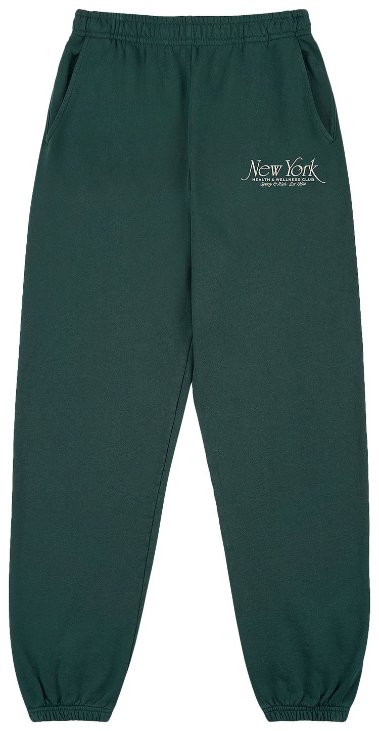 Sporty  Rich NY 94 Sweatpant ForestCream