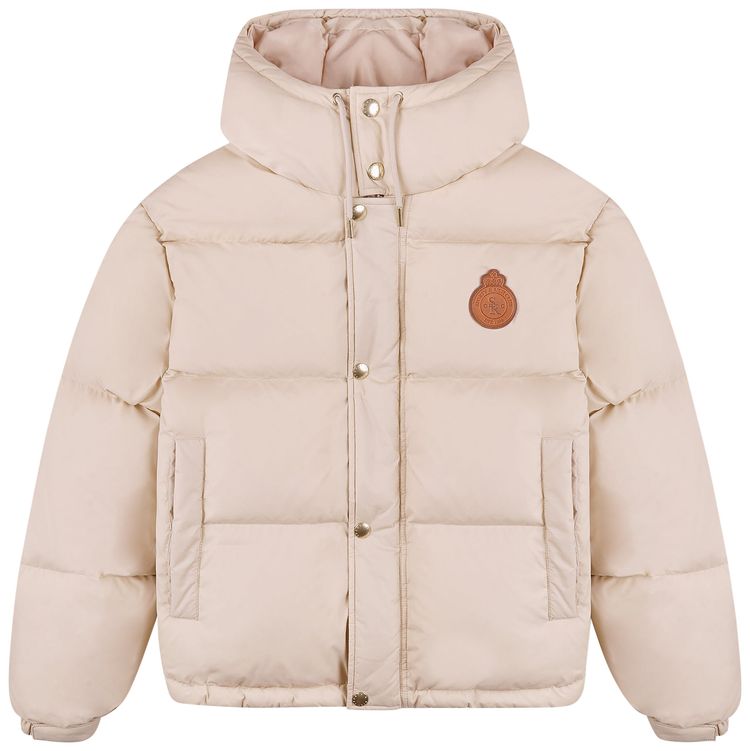 Sporty  Rich Crown Puffer Jacket ChampagneTan