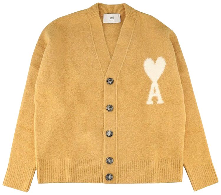 Ami ADC Cardigan Mustard