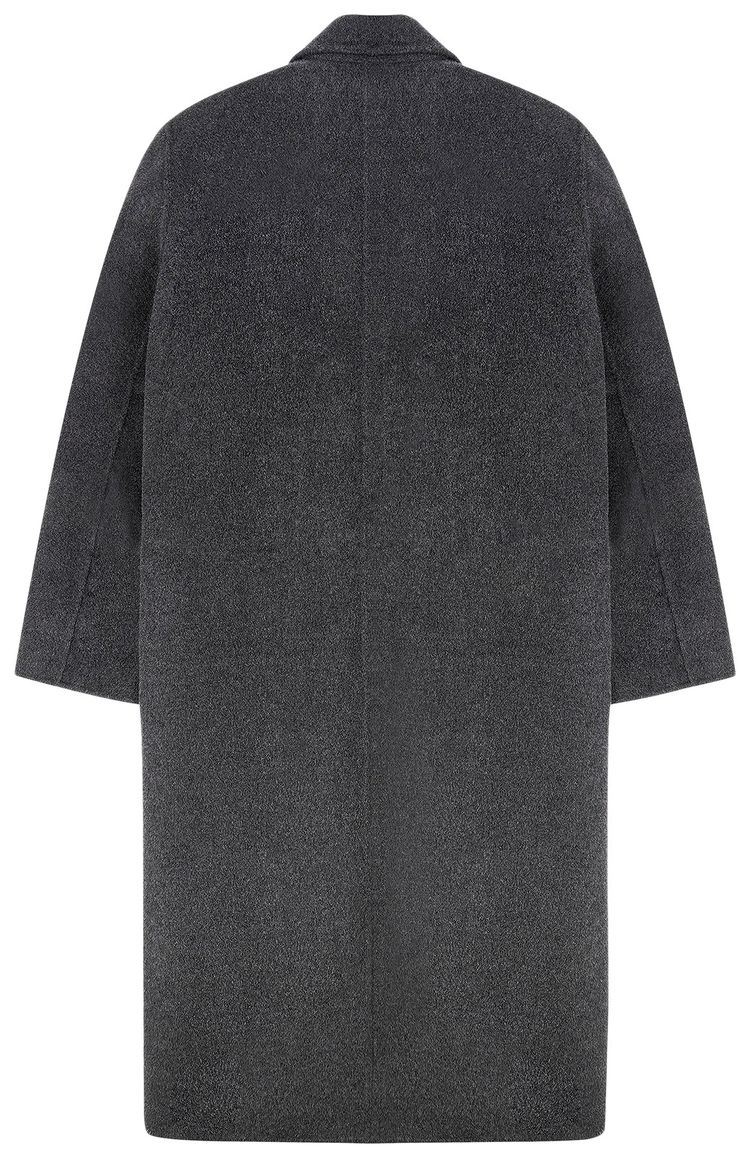 Sporty  Rich Double Faced DB Cashmere Coat Anthracite