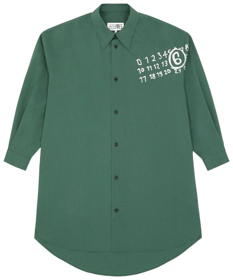MM6 Maison Margiela Shirt Dress Green