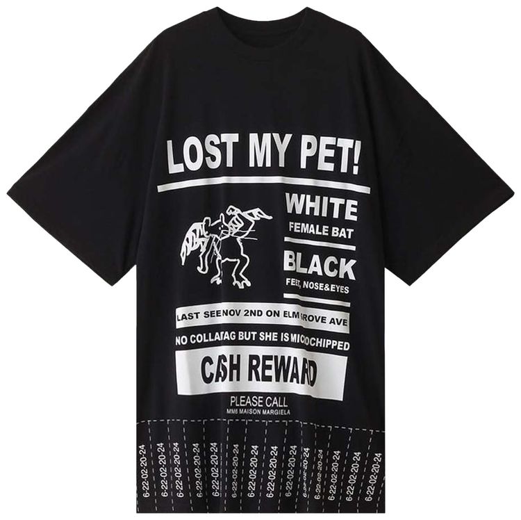 MM6 Maison Margiela Oversized T Shirt Black