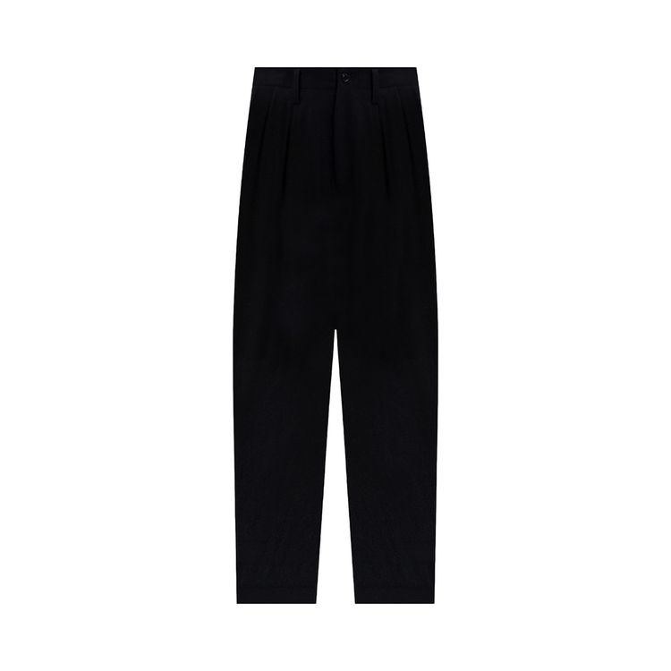 Ys Double Tuck Wide Pants Black