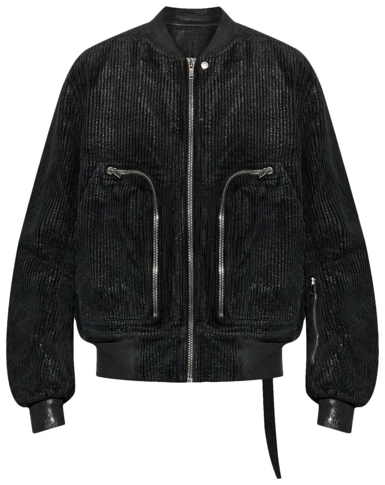Rick Owens DRKSHDW Bauhaus Corduroy Flight Bomber Black