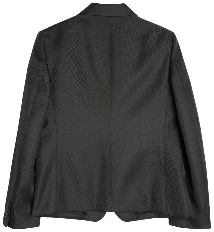 Comme des Garcons Polyester Serge Thick Blazer Black