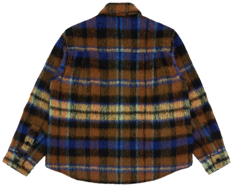 Ader Error Plaid Long Sleeve Shirt Brown