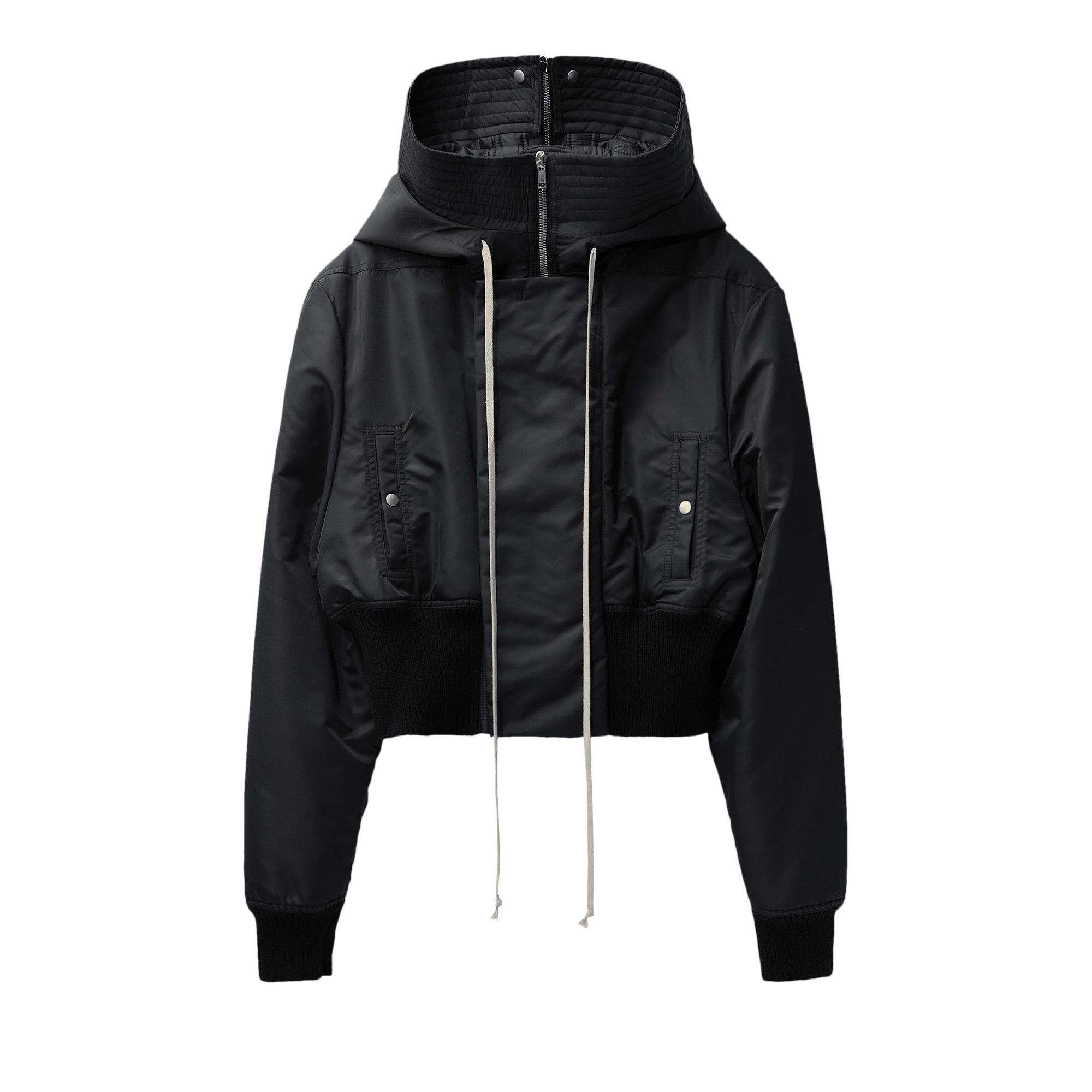 ジャケット・アウター Rick Owens CROPPED ALICE PARKA JACKET Rick Owens Unisex Luxor Alice Cropped Bomber in Black