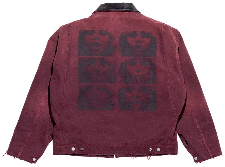 Enfants Riches Deprimes Blanket Lined Work Jacket Vineyard Wine