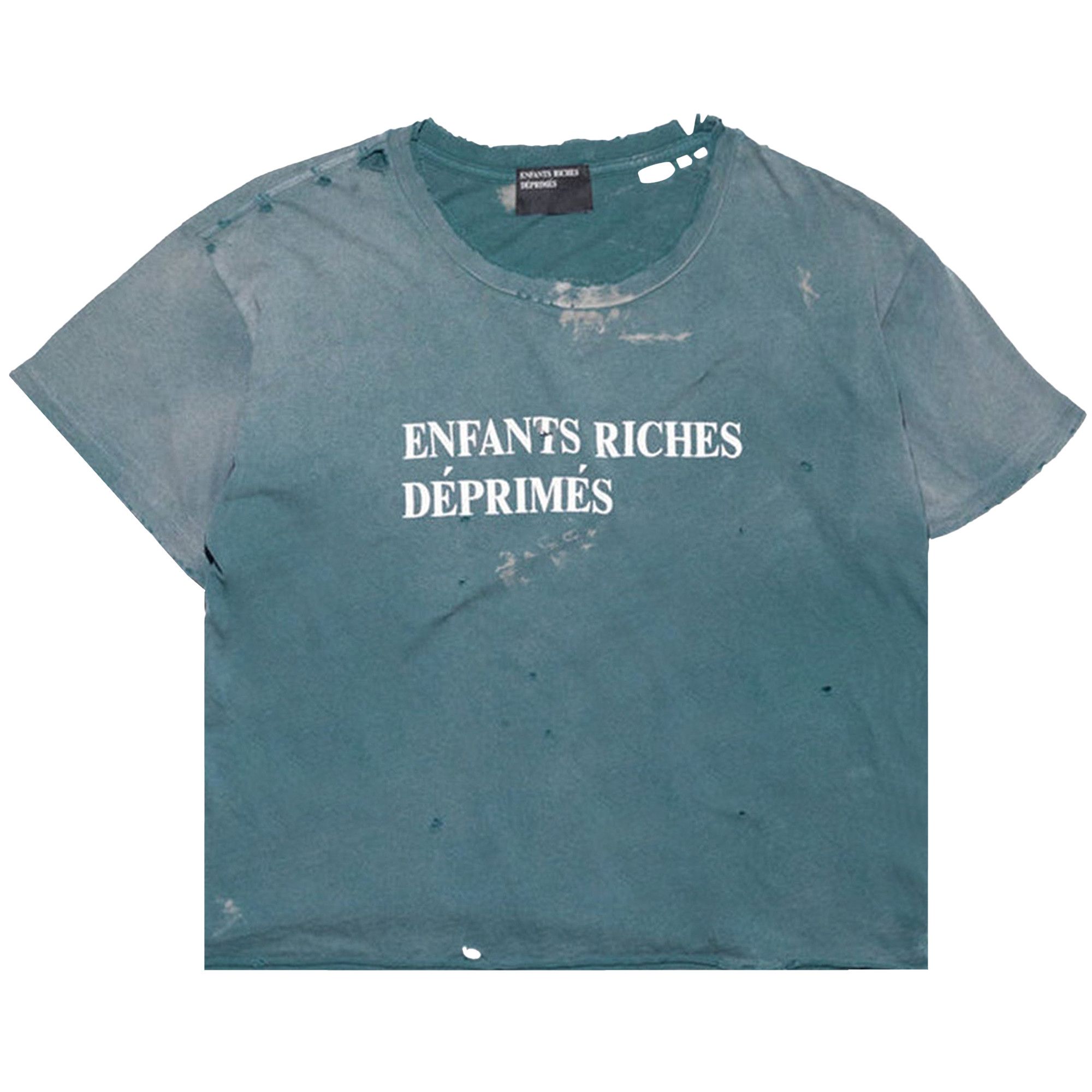 Buy Enfants Riches Déprimés Classic Logo T-Shirt 'Posy Green