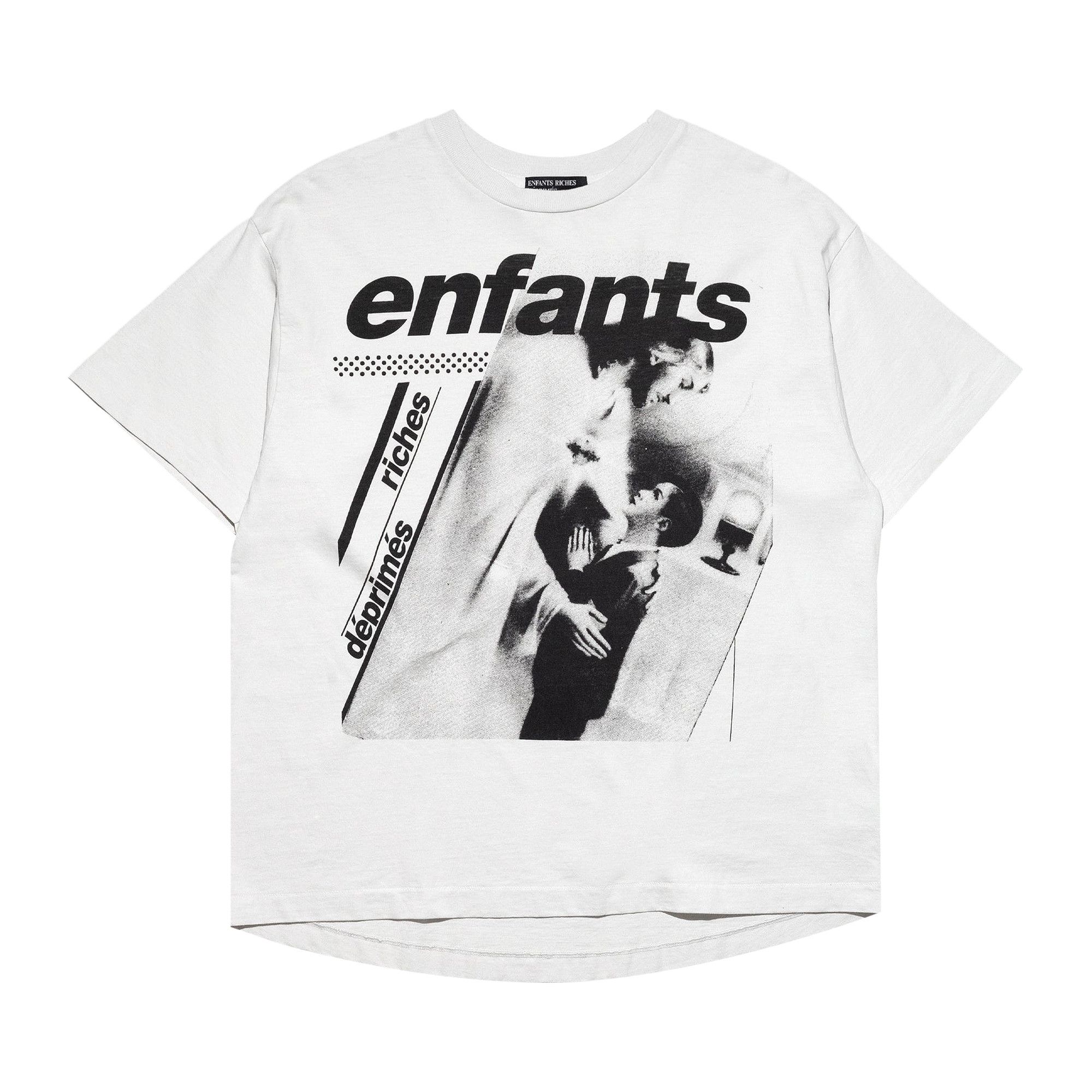 Tシャツ・カットソー Enfants Riches Deprimes Faded White Cotton Forget To Answer FORGET TO ANSWER SHRUNKEN T-SHIRT — Enfants Richés Deprimes