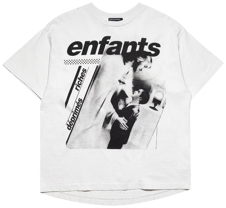 Enfants Riches Deprimes Touched by Jesus T Shirt Faded Ivory