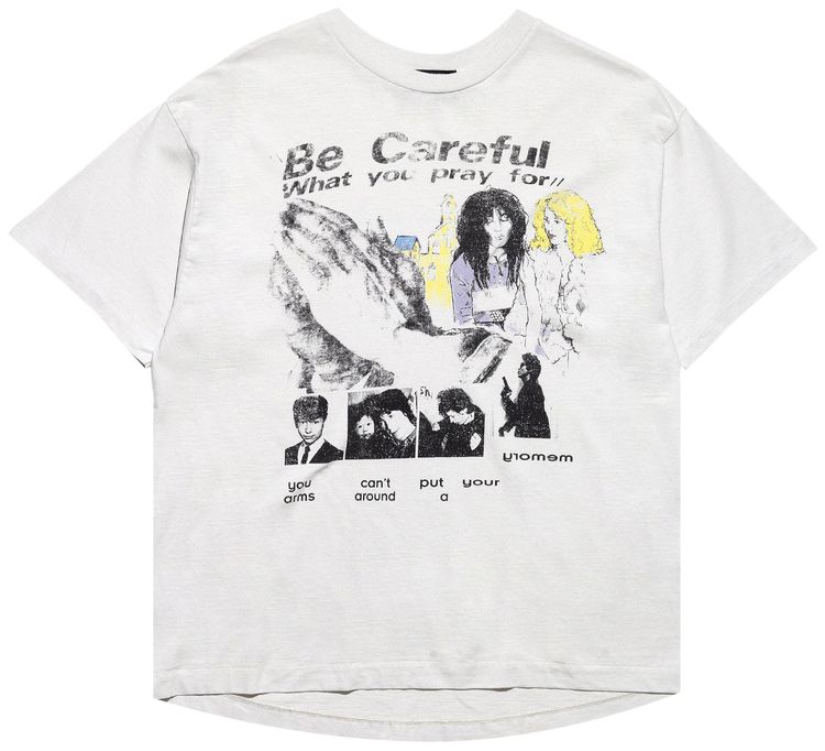 Enfants Riches Deprimes Be Careful What You Pray For T Shirt Faded Ivory