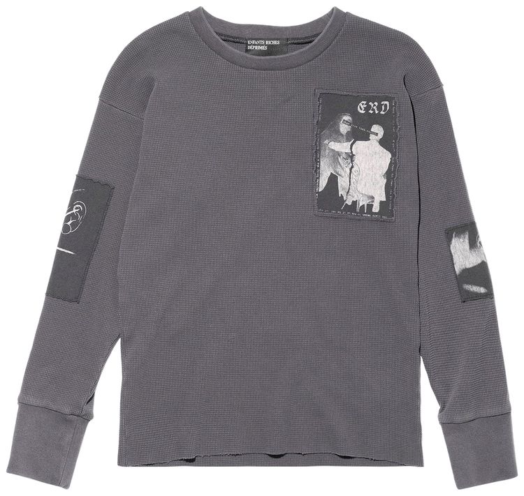 Enfants Riches Deprimes Assemblage Long Sleeve Thermal Black Oyster