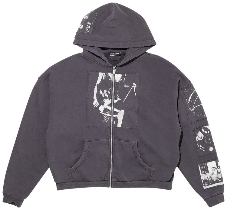 Enfants Riches Deprimes Asphyxiation Assemblage Zip Hoodie Black