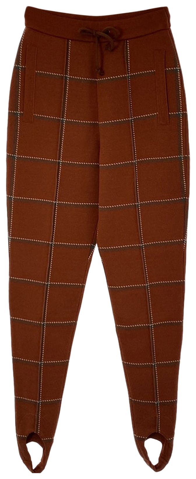 Undercover Checkered Print Pants Orange